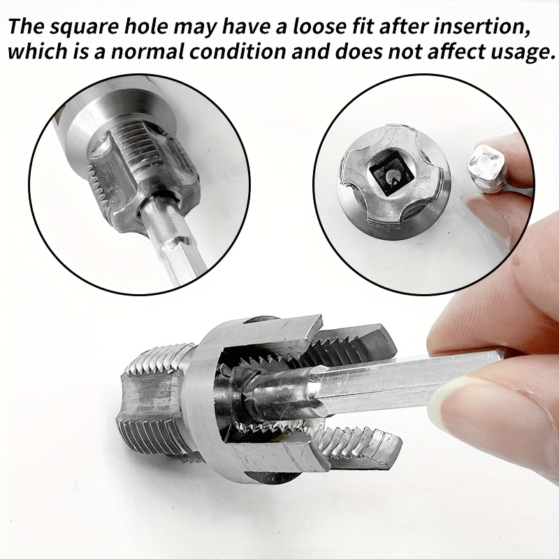 2pcs pipe threader set integrated internal and external thread pipe threading tool for 1 2 inch ppr pipes with taps and dies for thread cutting details 2