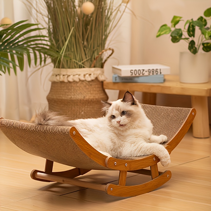 

High-quality Sisal Cat Scratching Lounge - , Non-shedding Sofa Bed With Sturdy Wood Frame For Claw Health &