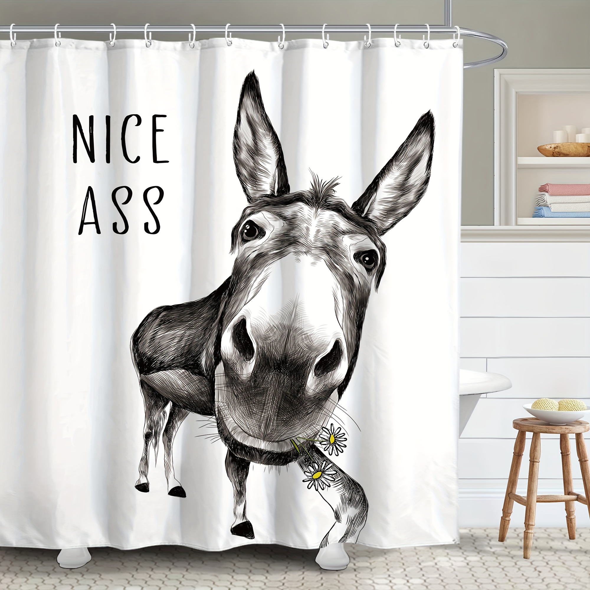 Shower Curtain Funny - Temu