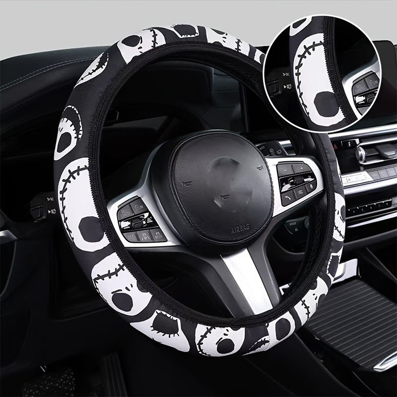 Love Letter Pattern - Car Steering Wheel Cover For Men And Women - 1pc Neoprene 15-inch - Heart And Letter Accessories - Suitable For Sedan Suvs, Etc.
