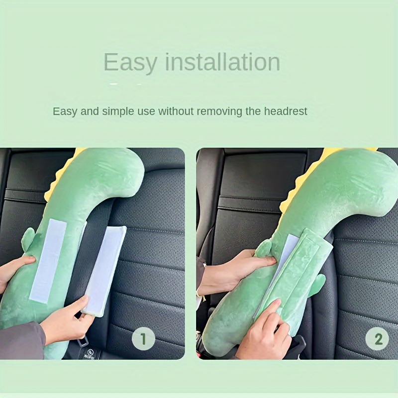 soft plush unicorn dinosaur car seat belt covers comfortable shoulder pads safety   couples ideal gift material car interior accessories Product details 3