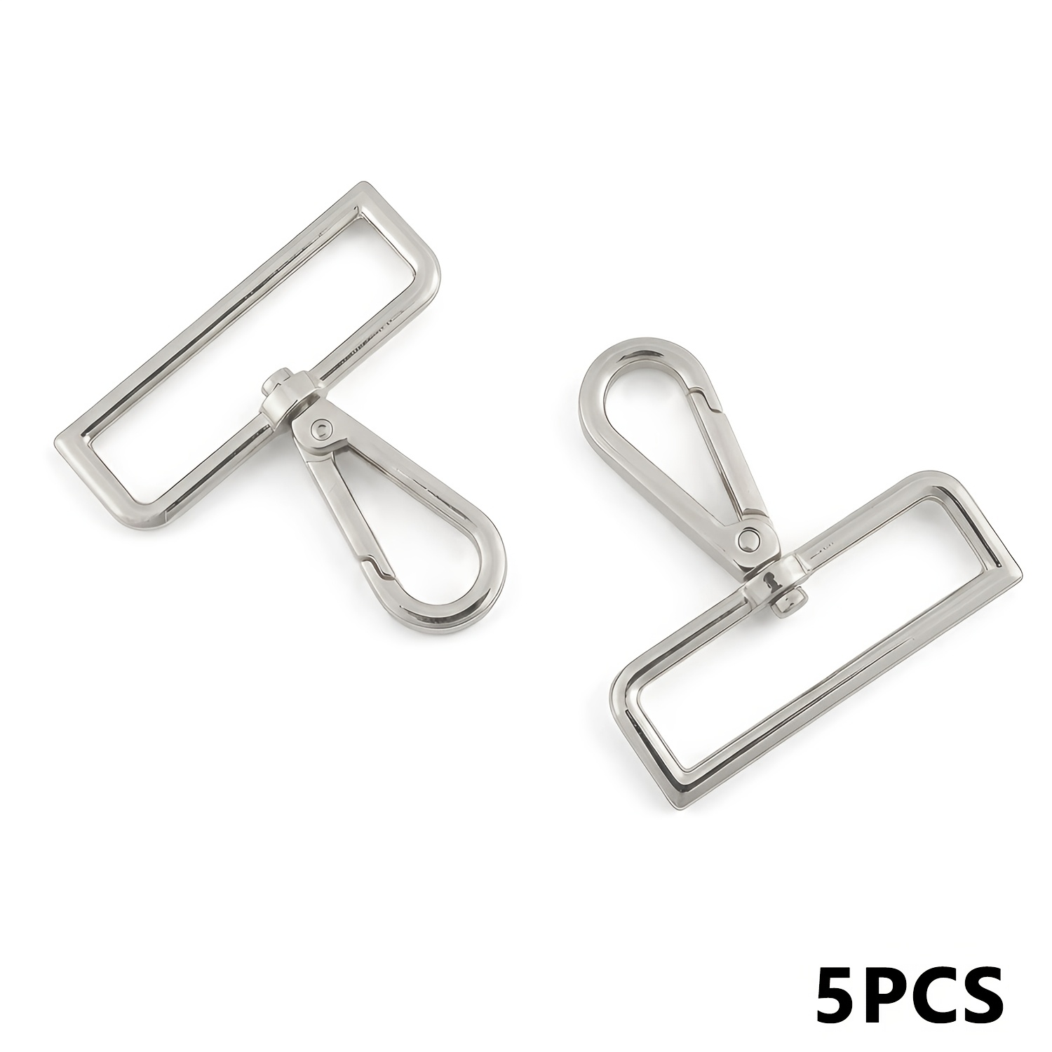 Image of 5pcs Metal Swivel Snap Hooks, Clasps For Keychains Purse Hardware Bag Making Lanyard Hooks