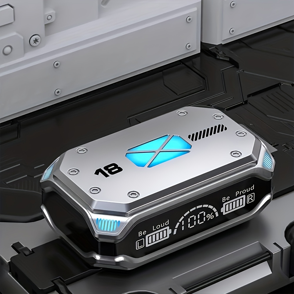 Écouteurs TWS sans fil avec écran numérique - connexion rapide et précise - appels stéréo haute définition - contrôle du volume tactile - longue autonomie de batterie - faible latence pour le gaming - nouveau design intra-auriculaire - faible latence pour le gaming - peut être utilisé comme cadeau