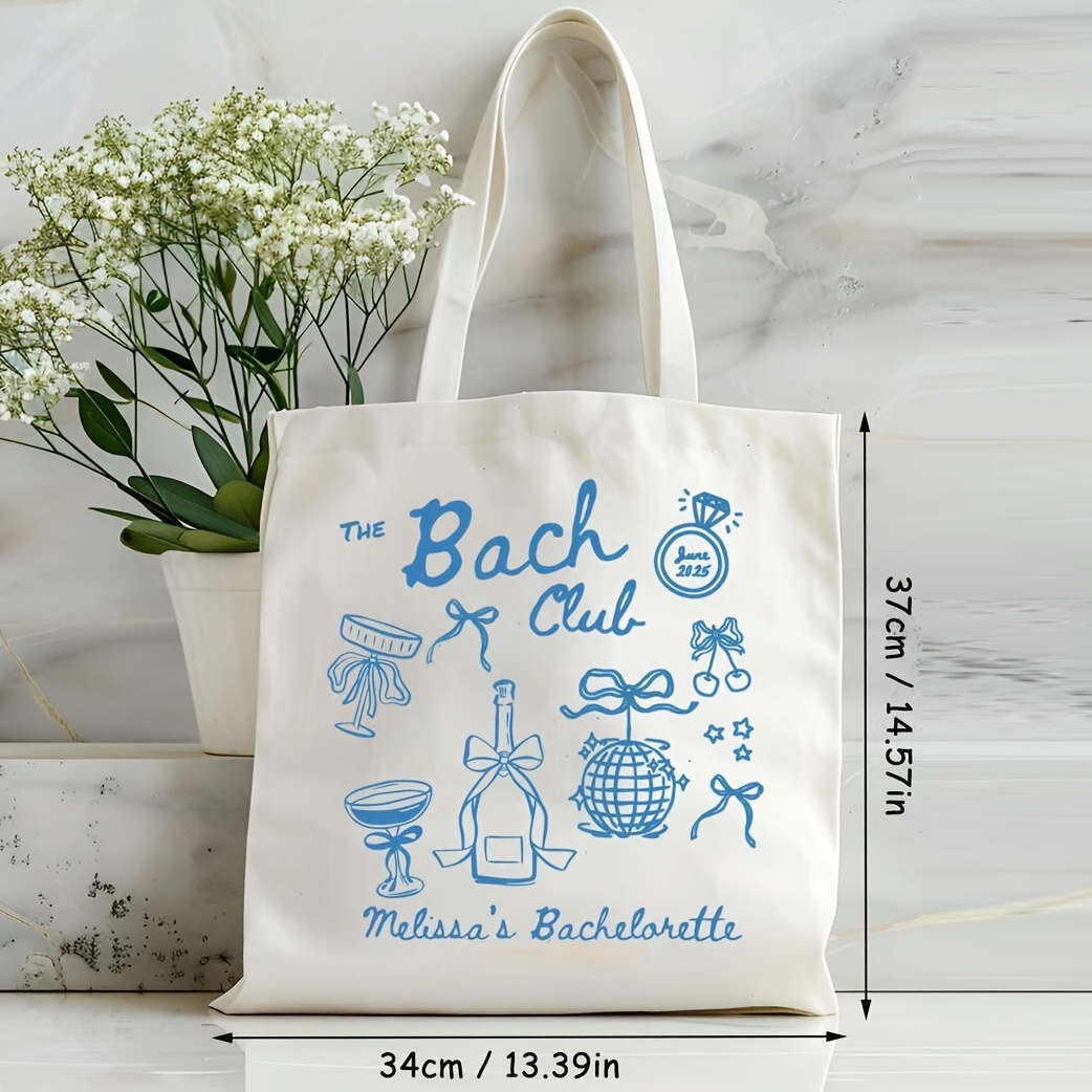 customizable bachelorette party tote bag women personalized Temu
