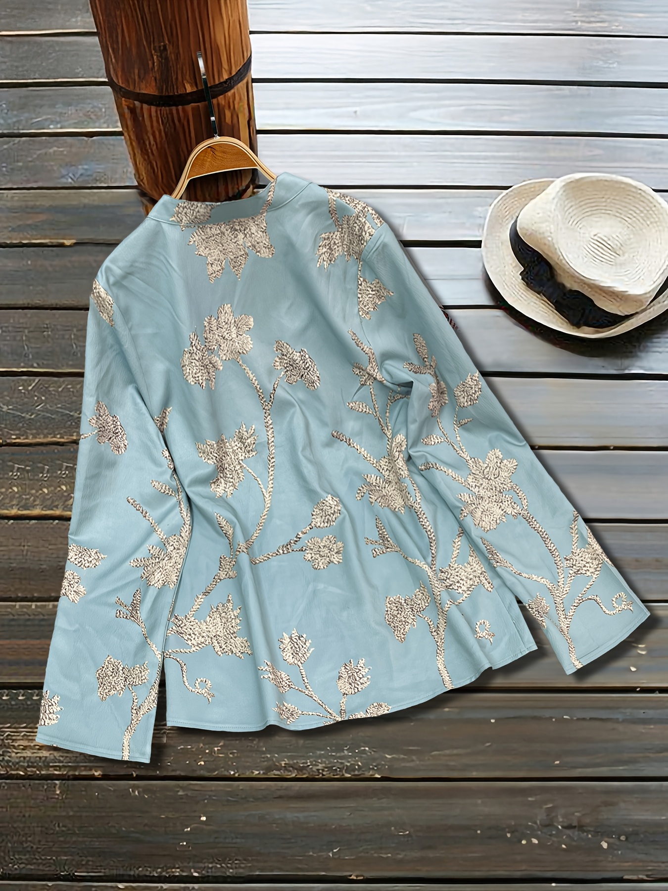 camisa vintage bohemio mujer estampado paisley - Temu, image size:800x1067