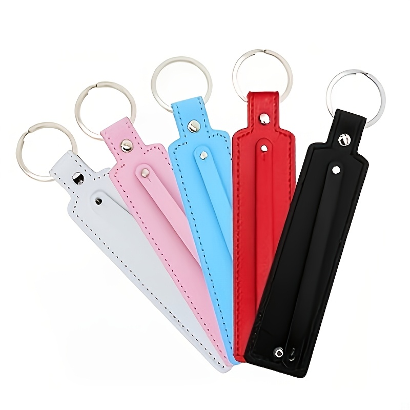 TEMU 5pcs Craft Keychain Blank Key Chains Kit With Slide Charm