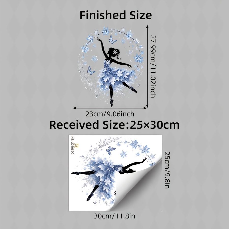 Image of 1pc Elegant Glass Sticker, Static Cling Window Sticker, Double-sided Reusable Decal With Snowflake , For Home Bedroom Salon Indoor Xmas Holiday Seasonal Window Decorations