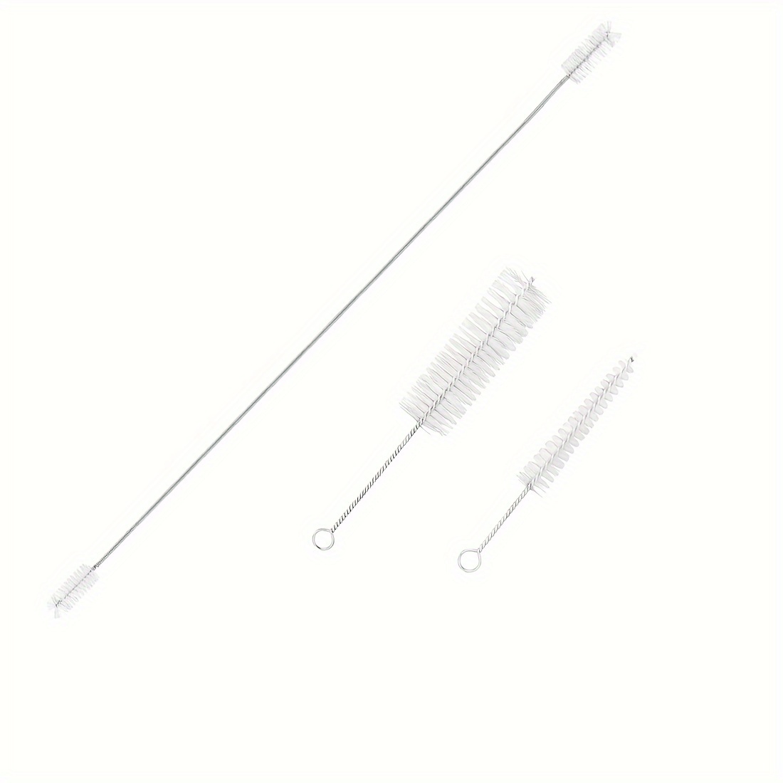 Image of Sldae Horn Trombone Trumpet Cleaning Kit Stainless Steel Nylon Brush Piston Brush Mouthpiece Brush Rope Brush Musical Instrument Cleaning Brush