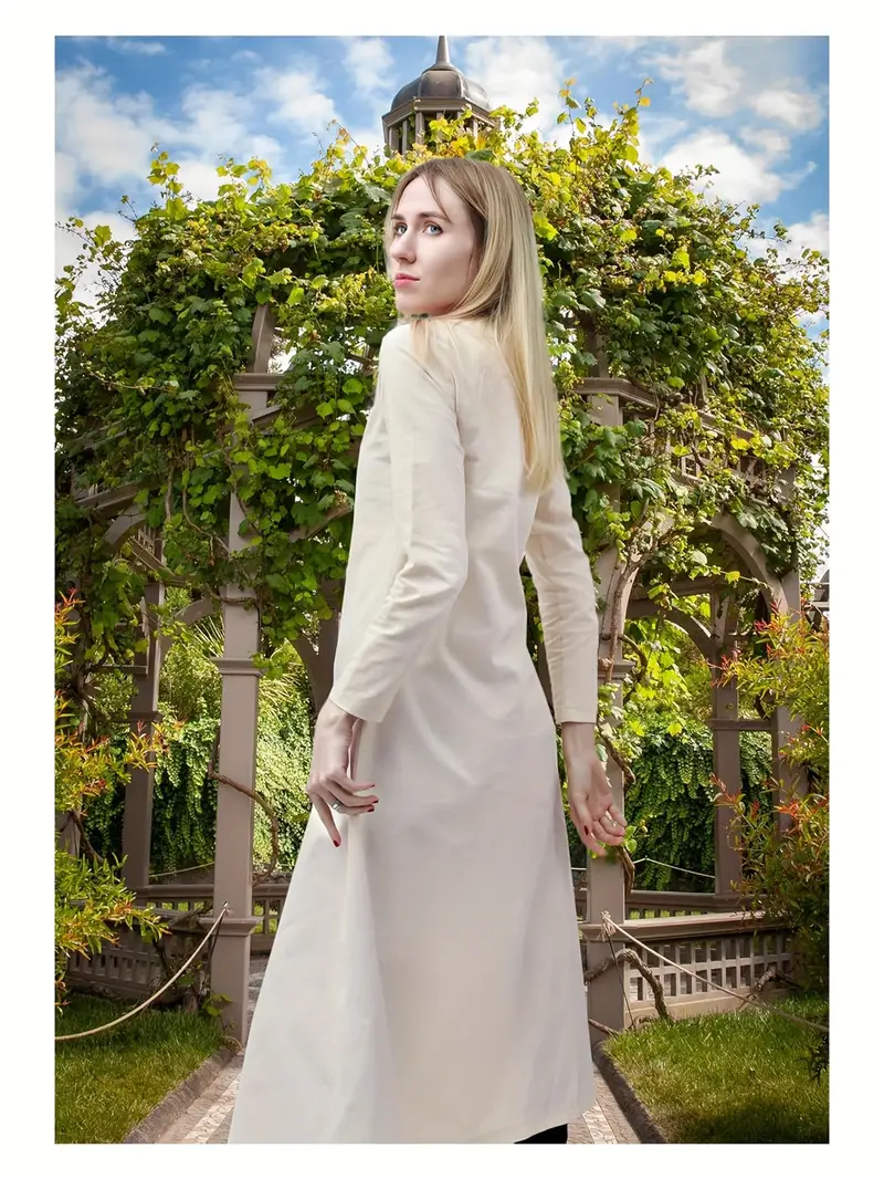 medieval womens linen dress renaissance chemise cosplay maxi - Temu medieval womens linen dress renaissance chemise cosplay maxi - Temu