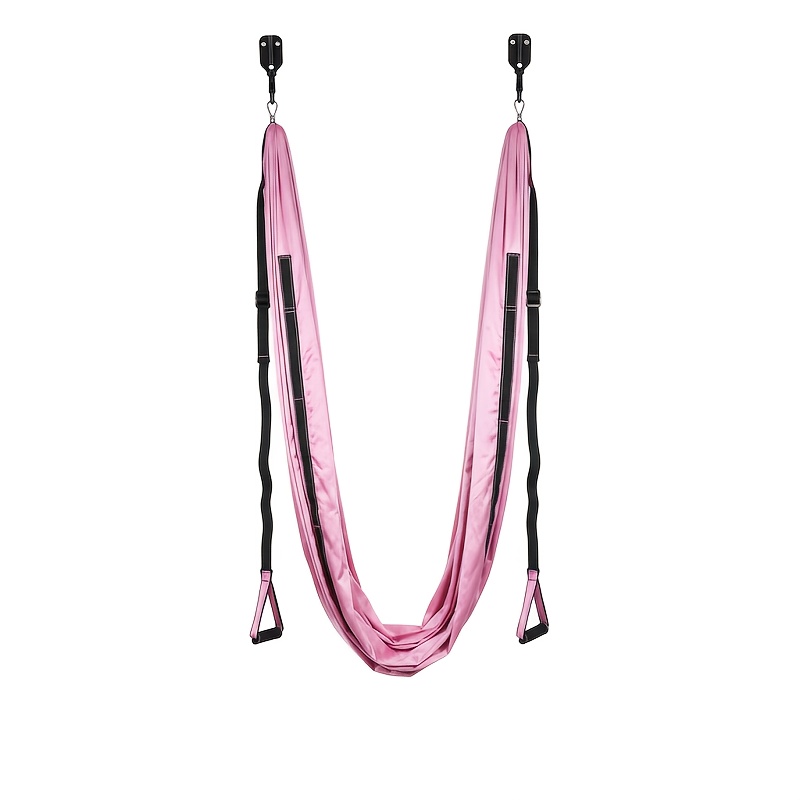 TEMU 1pc Hammock | Anti-gravity Rope, Home Fitness Stretching Yoga Swing, Adjustable Polyester Sling, Auxiliary Equipment