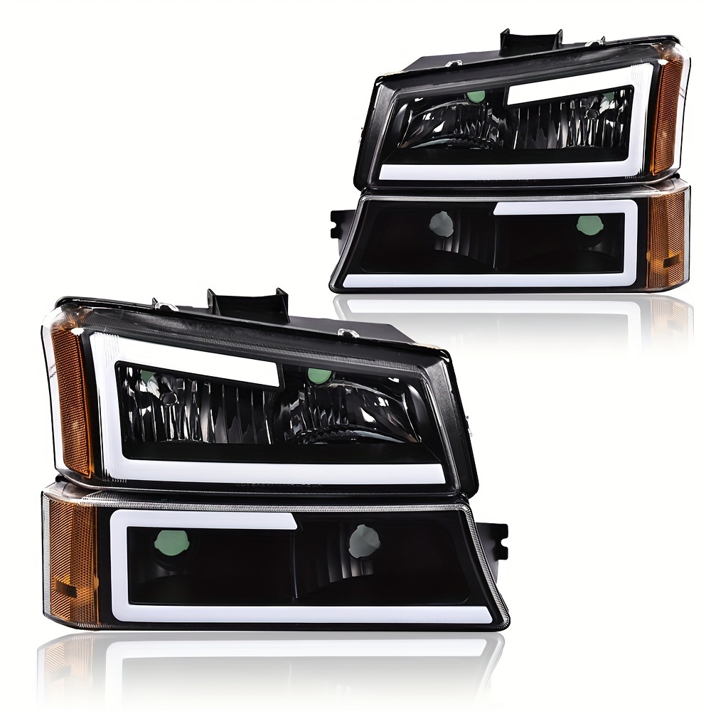 

Led Drl Headlights Bumper Lamps Fit For Silverado For Avalanche 2003-2007