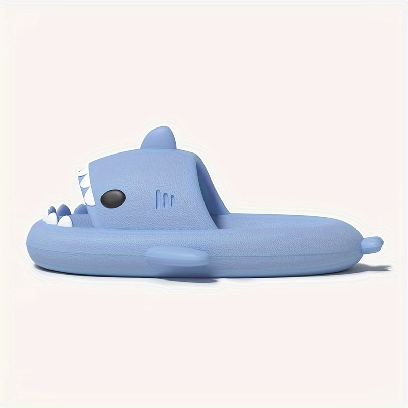 fashionable shark slides comfortable non slip eva sandals in   colors cartoon design for outdoor wear Product details 3