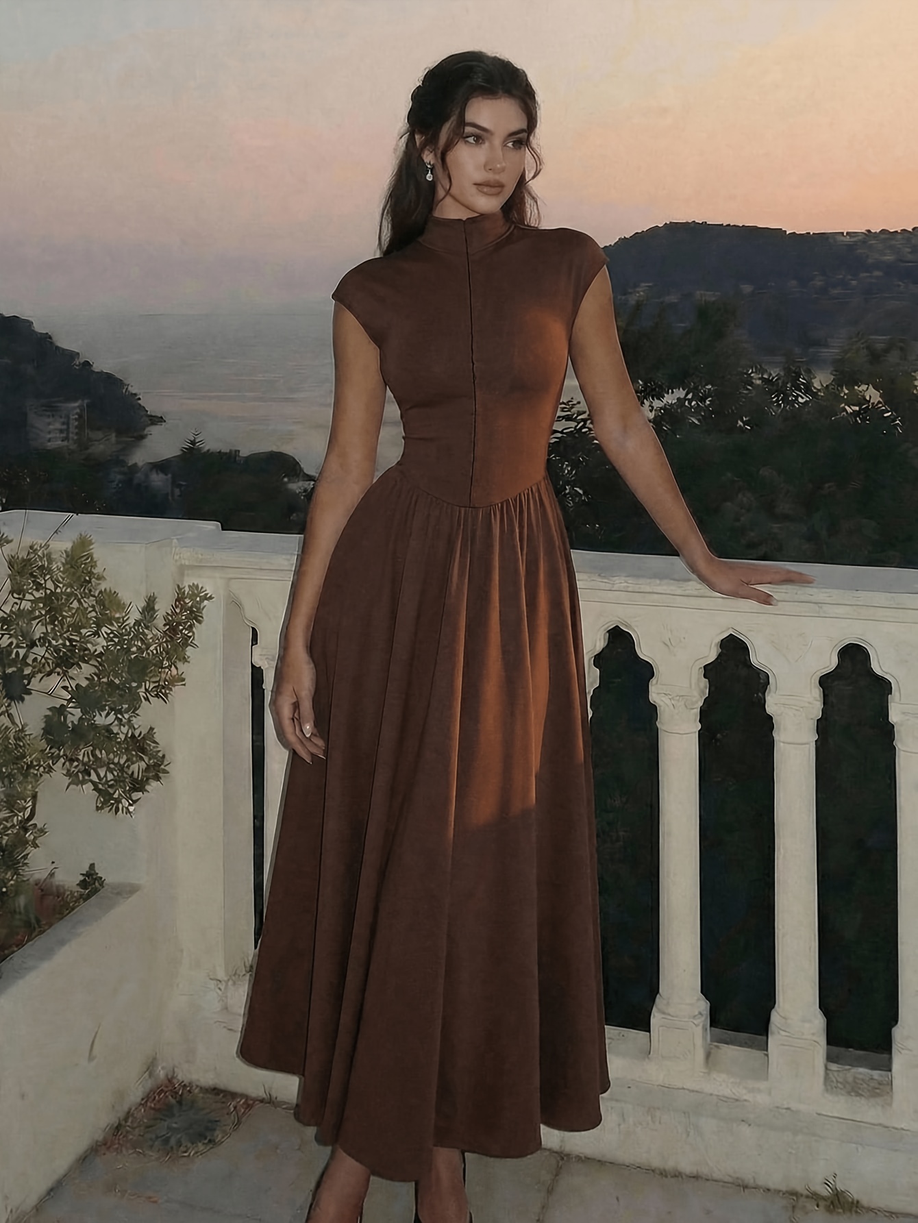brown dresses for church church dresses sold on Temu Malaysia