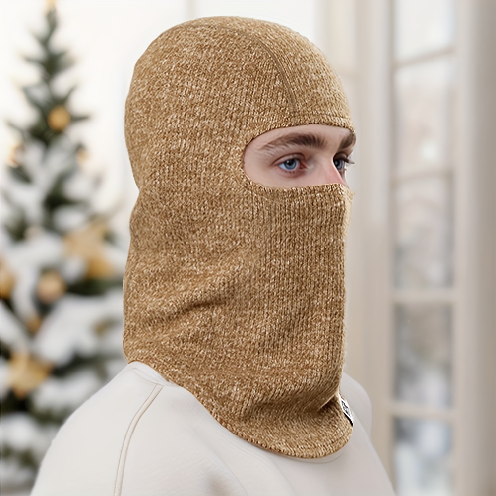 Balaclava Face Mask Ski Mask Windproof Warm Knitted - Temu