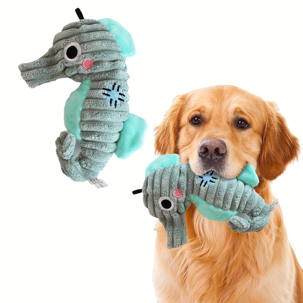 

Dog Squeaky Chew Toy Durable Plush Teeth Toy Washable Interactive Dog Toy