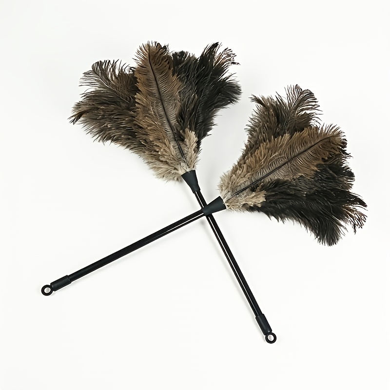 TEMU 2pcs Très adapté pour le nettoyage, rideaux, murs, salon-chambre à coucher, outils de nettoyage de meubles, de poussière à long manche et de