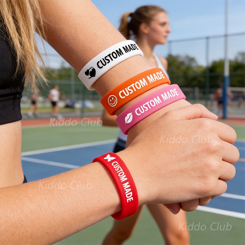 42 Custom Wristbands with Self-Defined Text