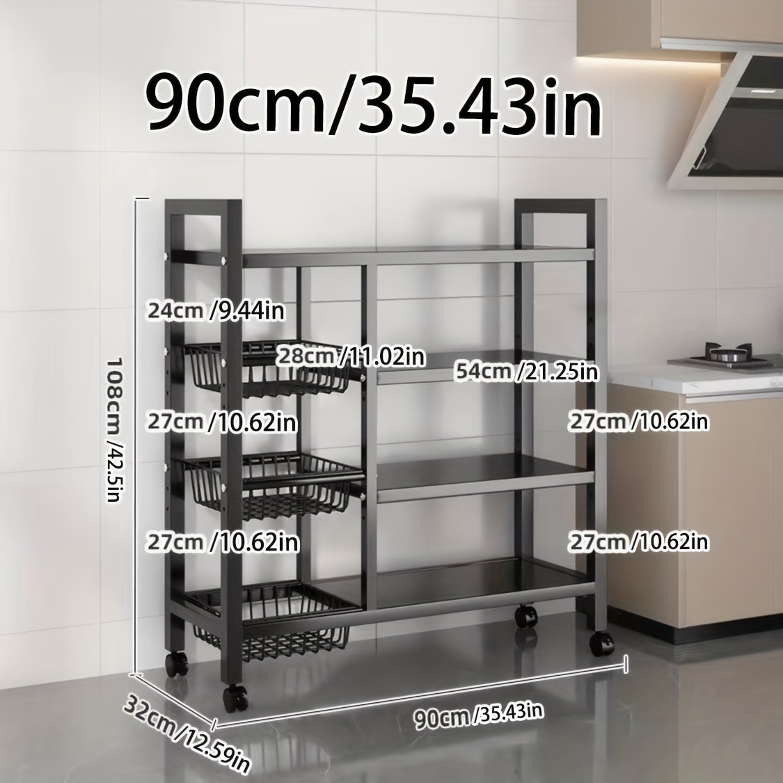 TEMU Multi Layer Storage Rack A Storage For Kitchens & Bathrooms, Into Order With A Makeover