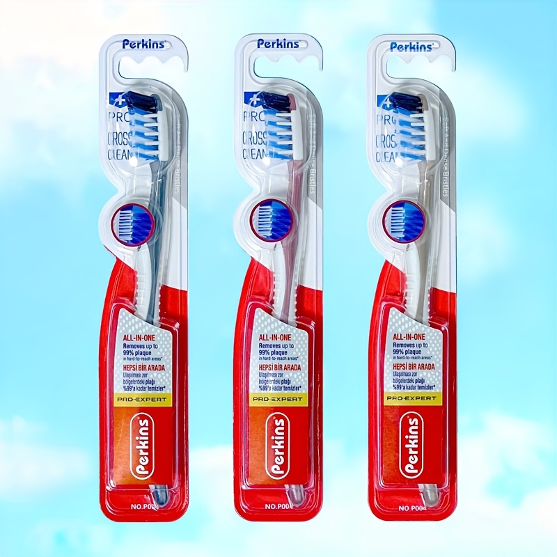 Medium Hardness Bristles Manual Toothbrush with Gum Massage for Deep Cleaning