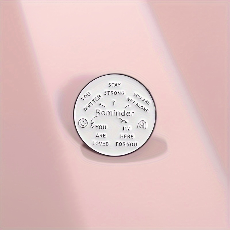 

Inspirational ', , You're , You're , I'm ' Enamel Lapel Pin - Alloy Metal Brooch For Backpacks &