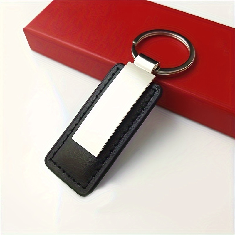 TEMU [customization] 1pc Men's Key Chain, Laser Engraved Custom Key Chain, Alloy Key Ring