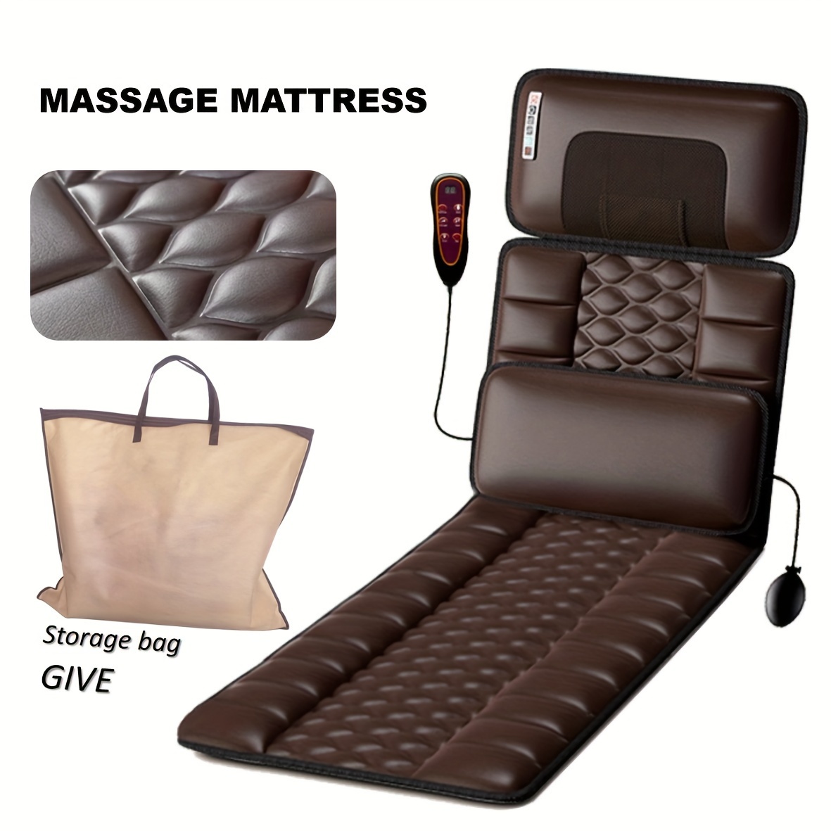 

Massage, , Hot For And Waist, 10zones 12v , Pu