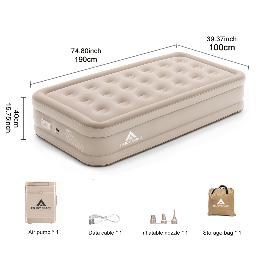 1pc outdoor inflatable bed mattress air pad for camping and home use automatic inflation floor mat