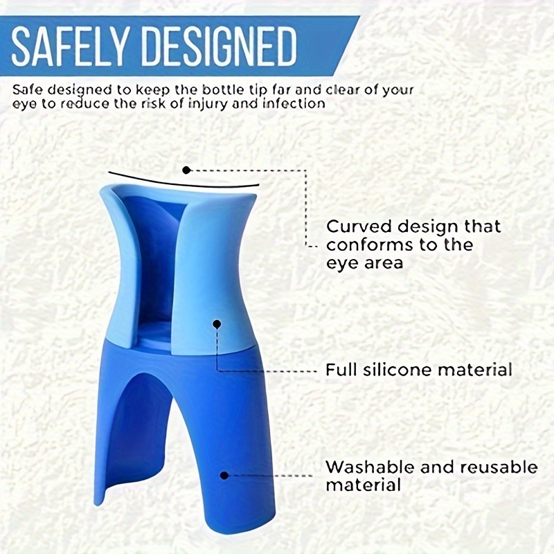 Easy-Use Portable Eye Drop Dispenser - Reusable Applicator for Seniors & Youngsters, Fits Most Bottles