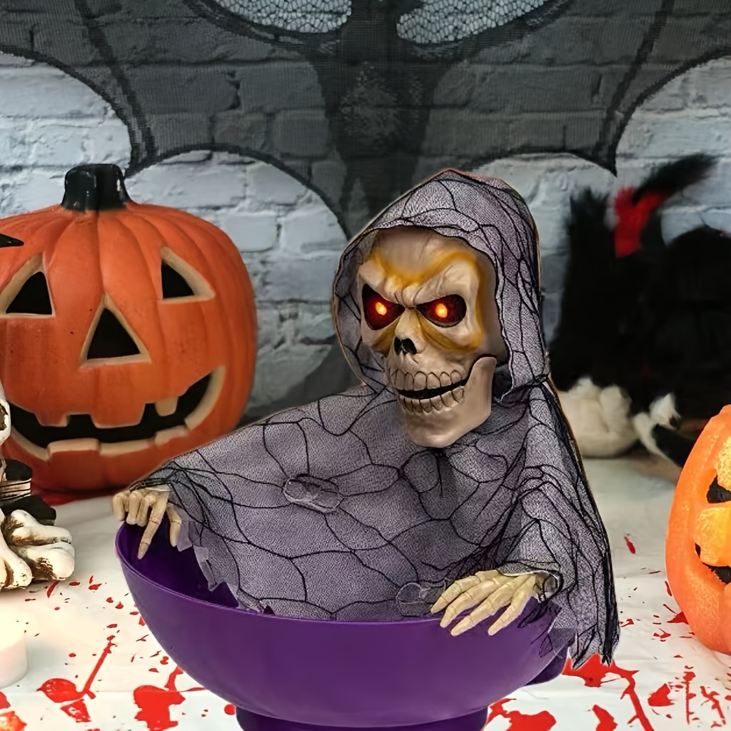 TEMU Toy Role Playing Set, Halloween Decoration-halloween Candy Tray -2 Styles From, Halloween Indoor Decoration, Halloween Funny Prank Toys, Indoor
