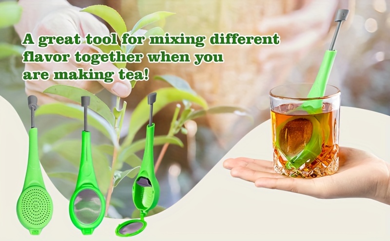   tea infuser for loose leaf tea no drip design   afternoon tea and kitchen   grade   1pc details 0