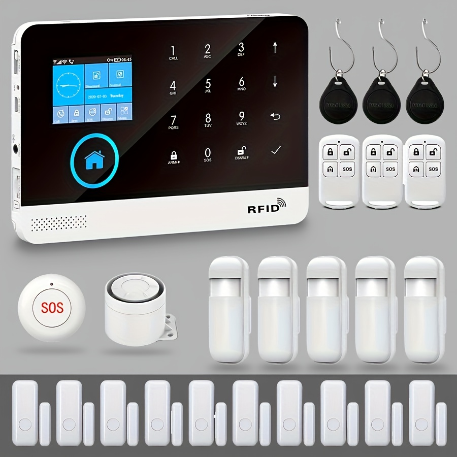 KERUI W18 Wireless Smart Security Burglar Home Alarm System-WIFI GSM Auto Dial DIY Alarm Kit Free APP Remote Control