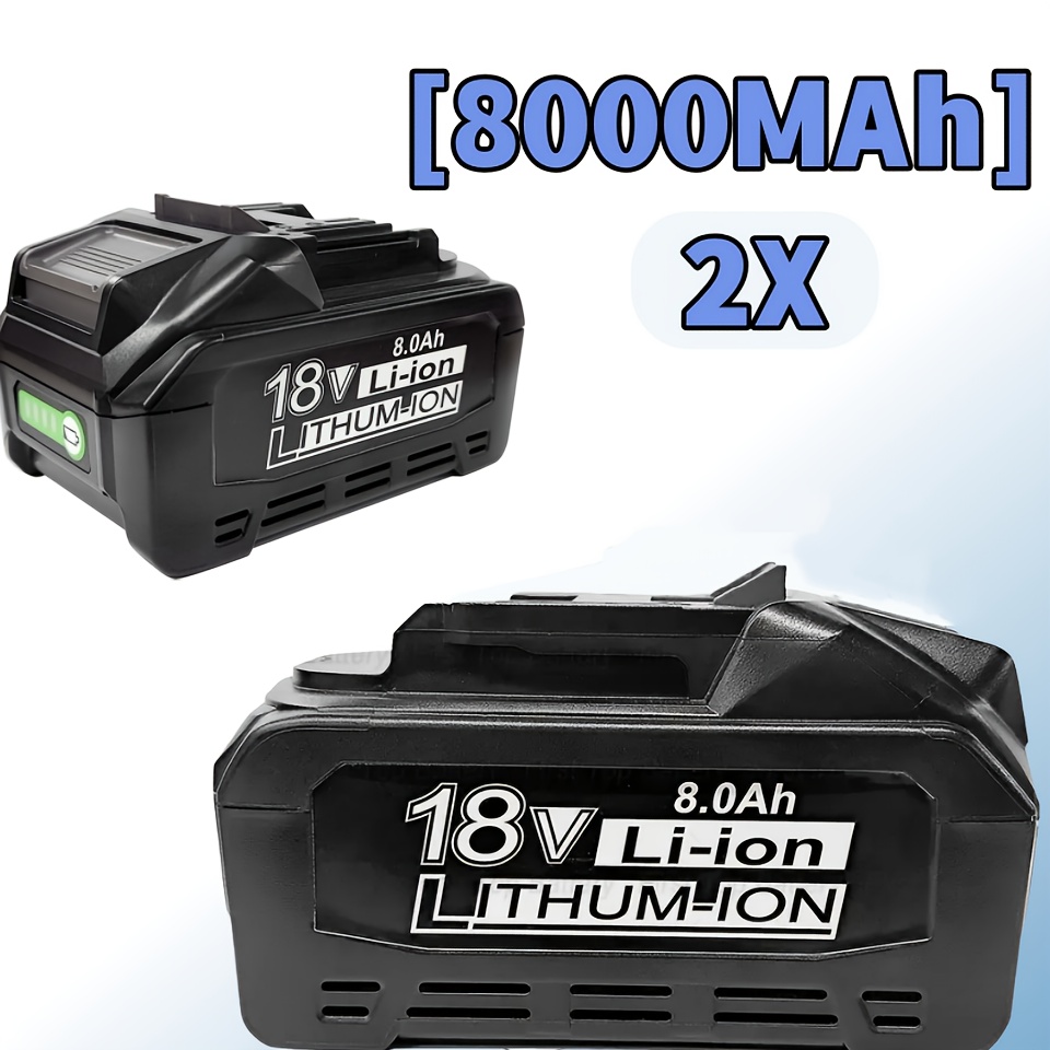 Image of 4/2/1pc 8.0ah Bl1860b Battery Replacement Makita 18v Compatible With Makita 18 Volts Bl1860 Bl1820 1830b 1840b 1850b Bl1825 194309-1 194205-3 194204-5 Lxt400, Fits Makita Charger And Tools
