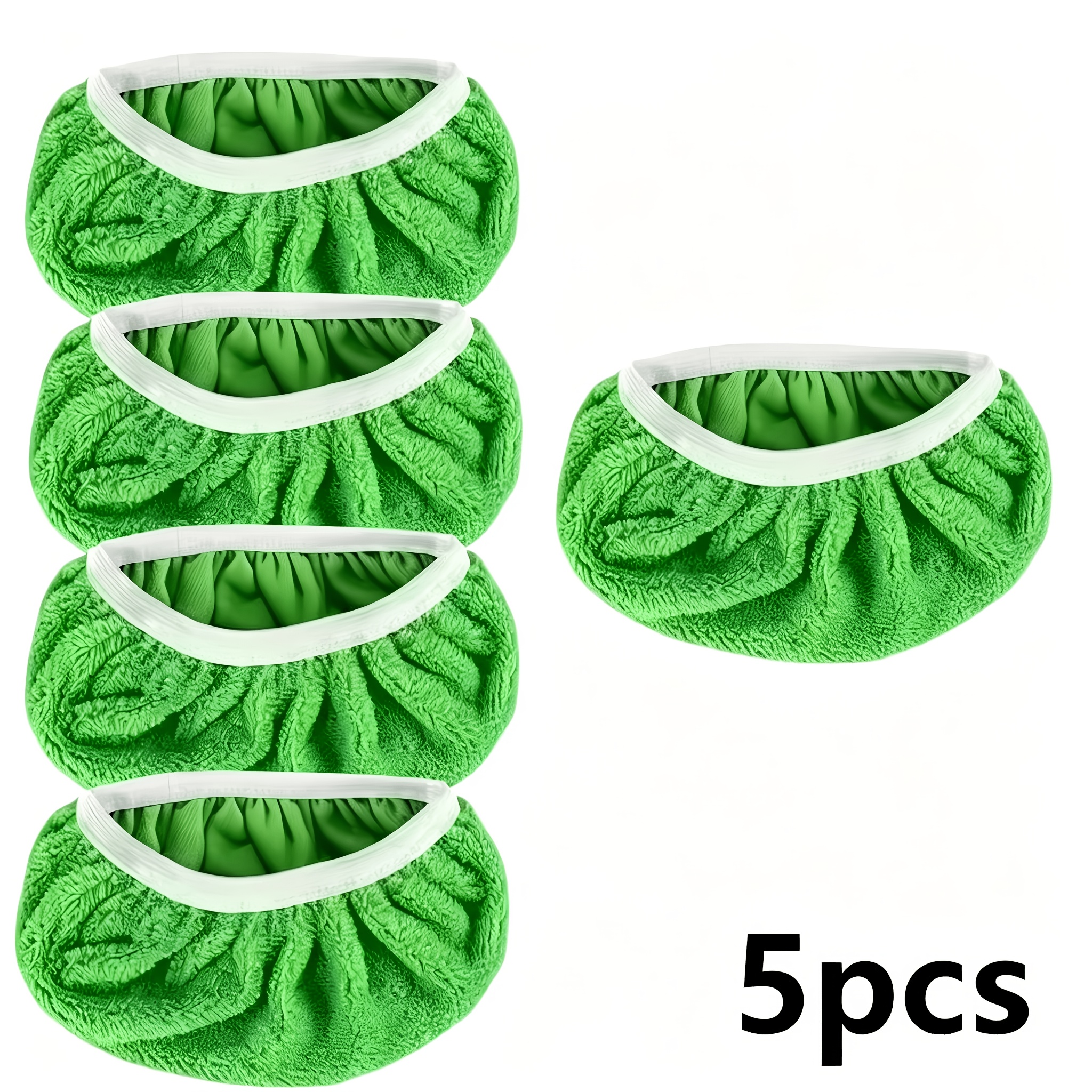 TEMU 5pcs Fiber Mop Replacement Cloth, Suitable For Wet And Dry Use, Household Mopping And Cleaning Cloth, Compatible With Most Flat Mops (mop Not