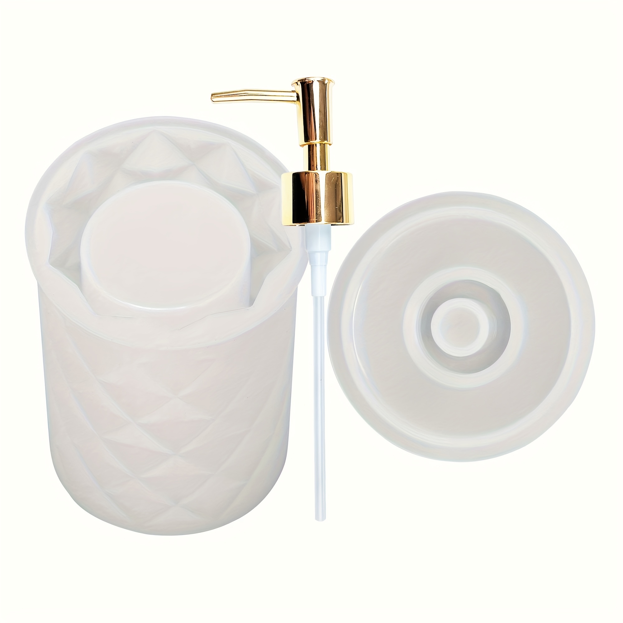 Crystal Epoxy Diamond Spray Bottle Mold, Epoxy Resin Silicone Mold, Handmade Artwork, Plaster Candle Mold