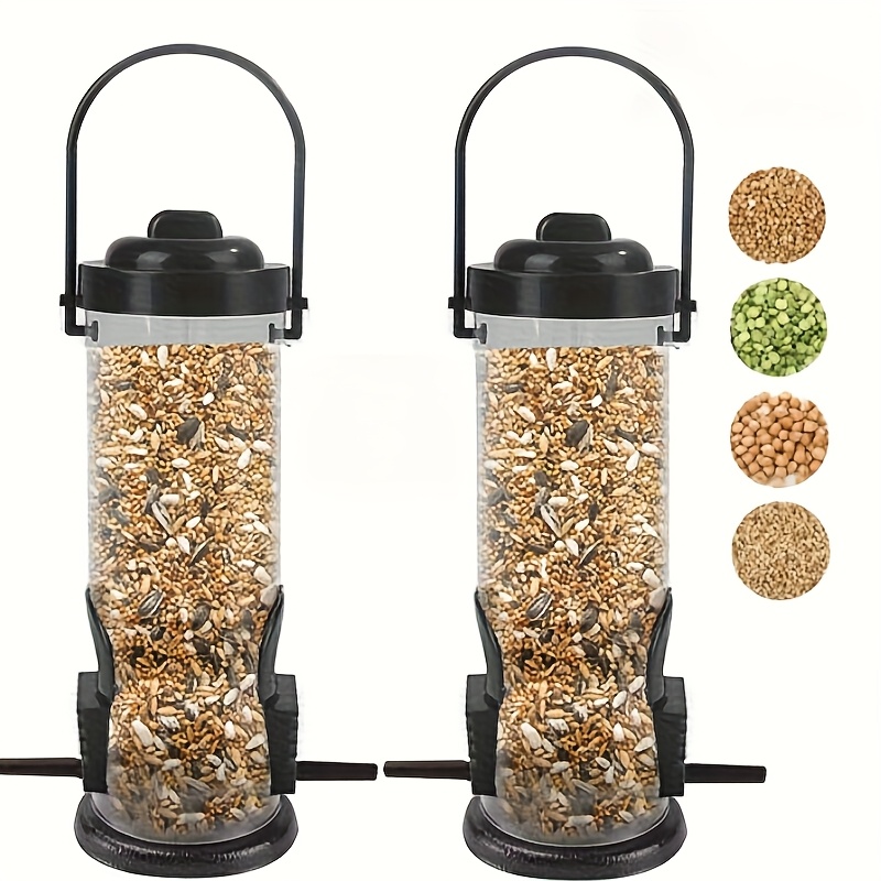 TEMU Wild Garden Bird Seed Feeder Heavy Duty Metal Hanging Loop