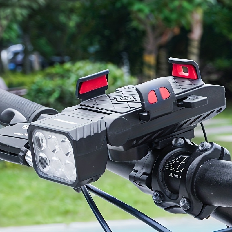 2025 Nieuwe 3-in-1 Fietsverlichting Set, met 6 LED Lampen van Hoge Helderheid, een Batterij, Brede Straal, 5 Modi - USB-C Oplaadbaar, Geschikt voor Nacht Rijden, Fietsaccessoires voor Regelmatige Modellen.