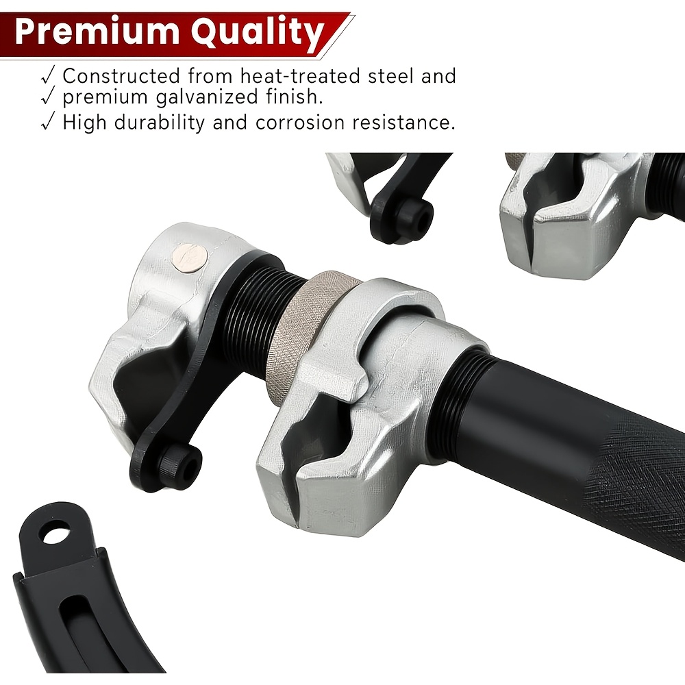 Heavy Duty Coil Spring Compressor Tool Set with Safety Bracket