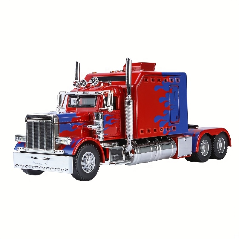 TEMU 1:24 Scale Truck Model Toy, Collectible Alloy Model Car Toys, Cool Led Lights, Realistic Sound Effects, Realistic Design, Detailed Wheels And