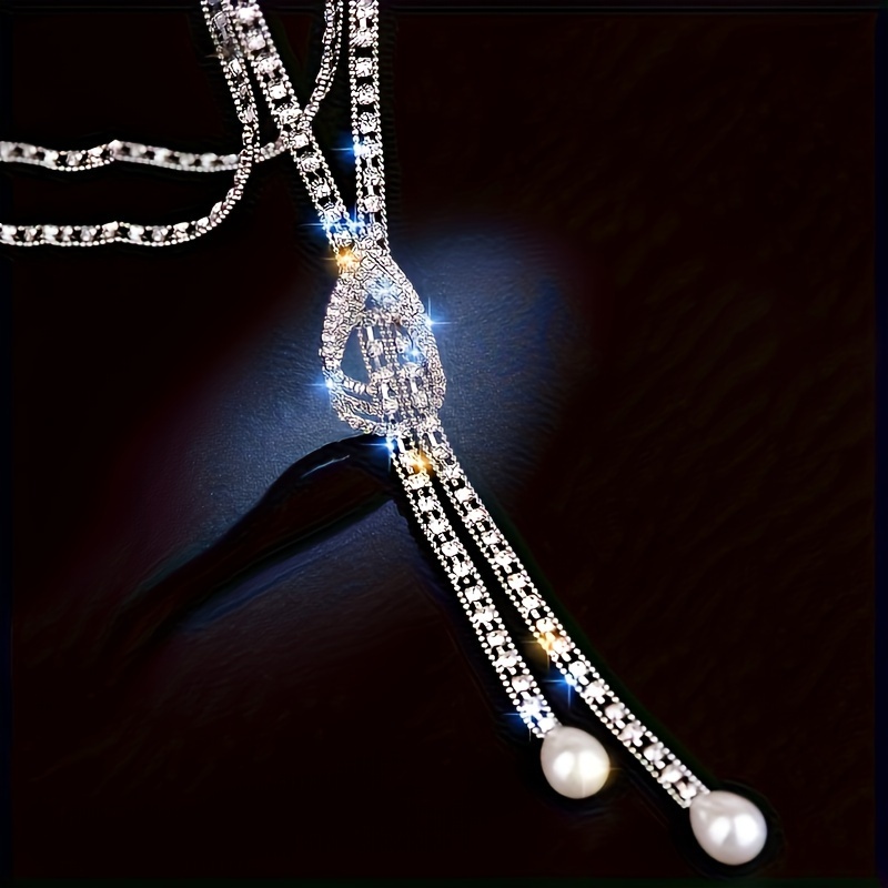 Fashion Water Drop Sweater Chain Long Necklace
