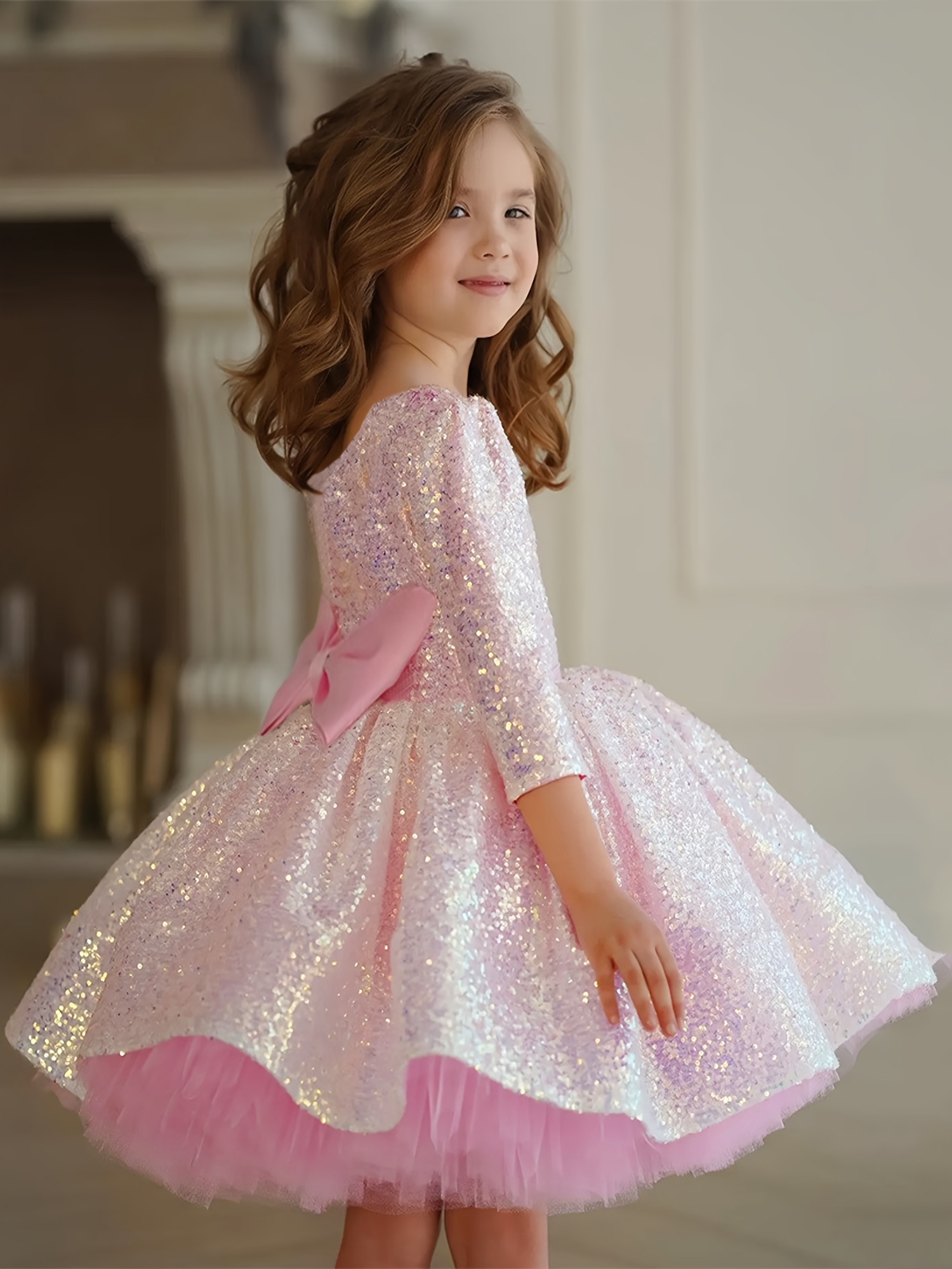blue dress for baby girl Birthday Dress for girls, Light Blue Girls Dress, White Baptism dresses