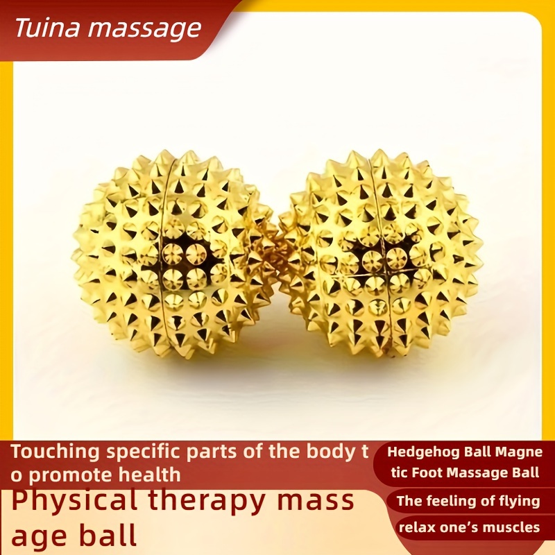 

2pcs Magnetic Palm Acupuncture Balls, Massage Stimulation Needle Balls, Home Use Massage Ball