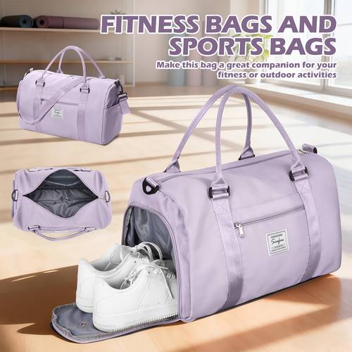 gym bag womens mens with shoes compartment travel duffel bag for women for plane sport gym tote bags swimming yoga weekend overnight carry on bag holdalls
