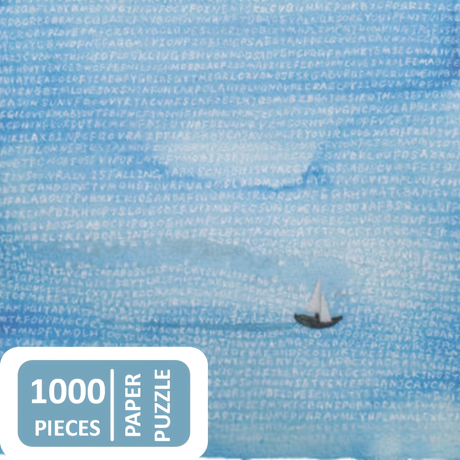 

1000pcs , Hidden Sailboat Painting, Paper Material, 70x50cm (27.56x19.69in), Brain Teaser, Relaxation, Home Decor, Thanksgiving, Christmas, New Year, Valentine's Day Gifts