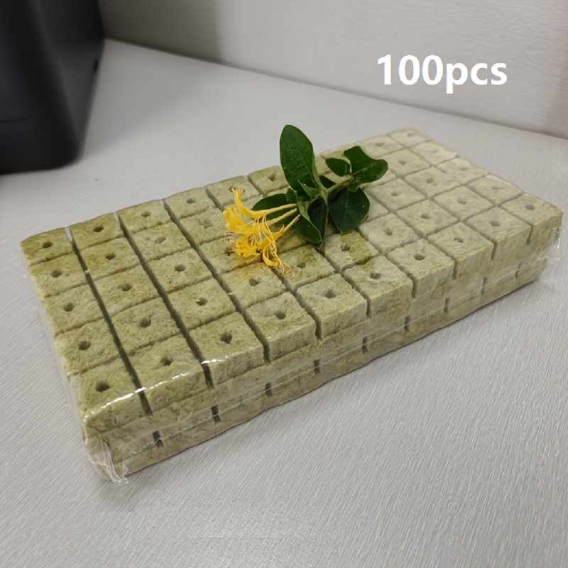 100/50 Pcs Rock Wool Plugs For Agricultural Fruit And Vegetable Trays