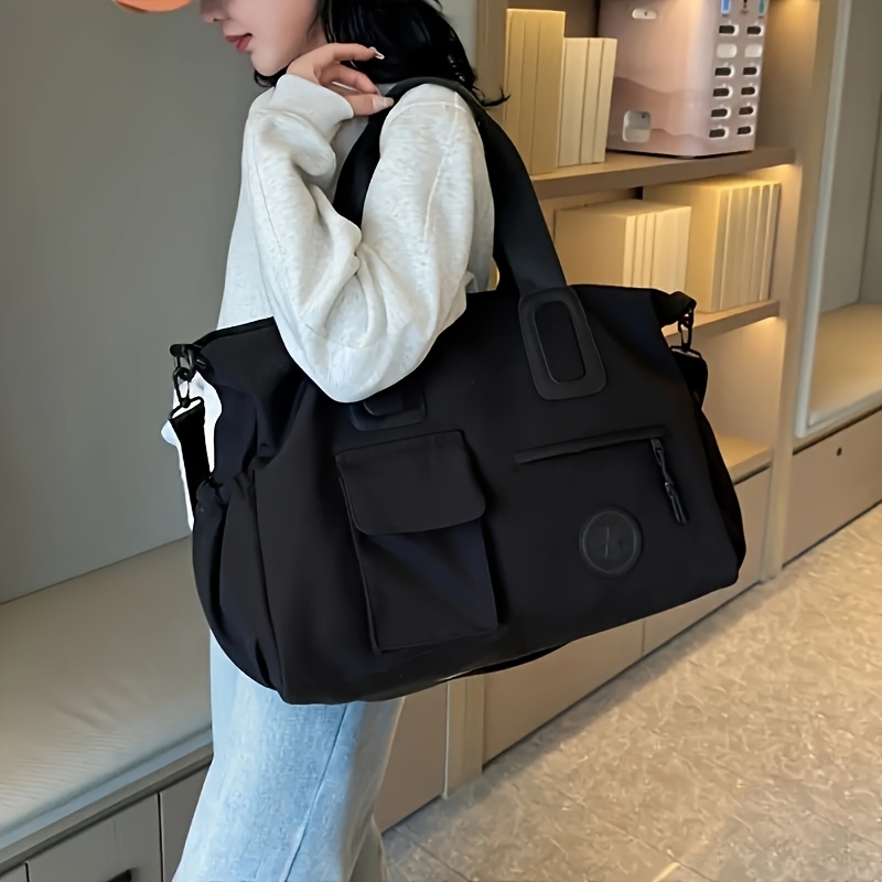 E-shop Herren Schultertasche Große Tragetasche, Unisex Sportrucksack mit Großer Kapazität - Langlebiges Nylon, , Geräumiges Innenfach Stilvolles Design