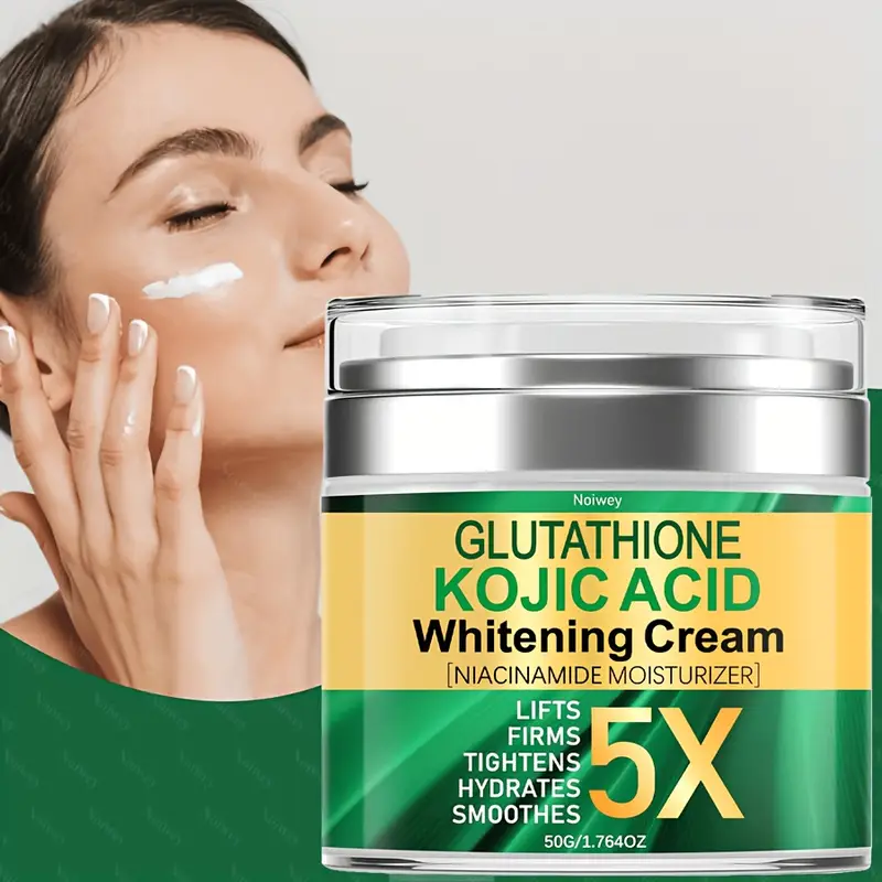 skin lightening glutathione cream 50g Glutathione Kojic Acid Face Cream, Face Lift Cream with Niacinamide and Vitamin E, Face Firming Cream for Evens Skin Tone, Lifting & Firming Cream for Dry Skin, Brightens Face Cream