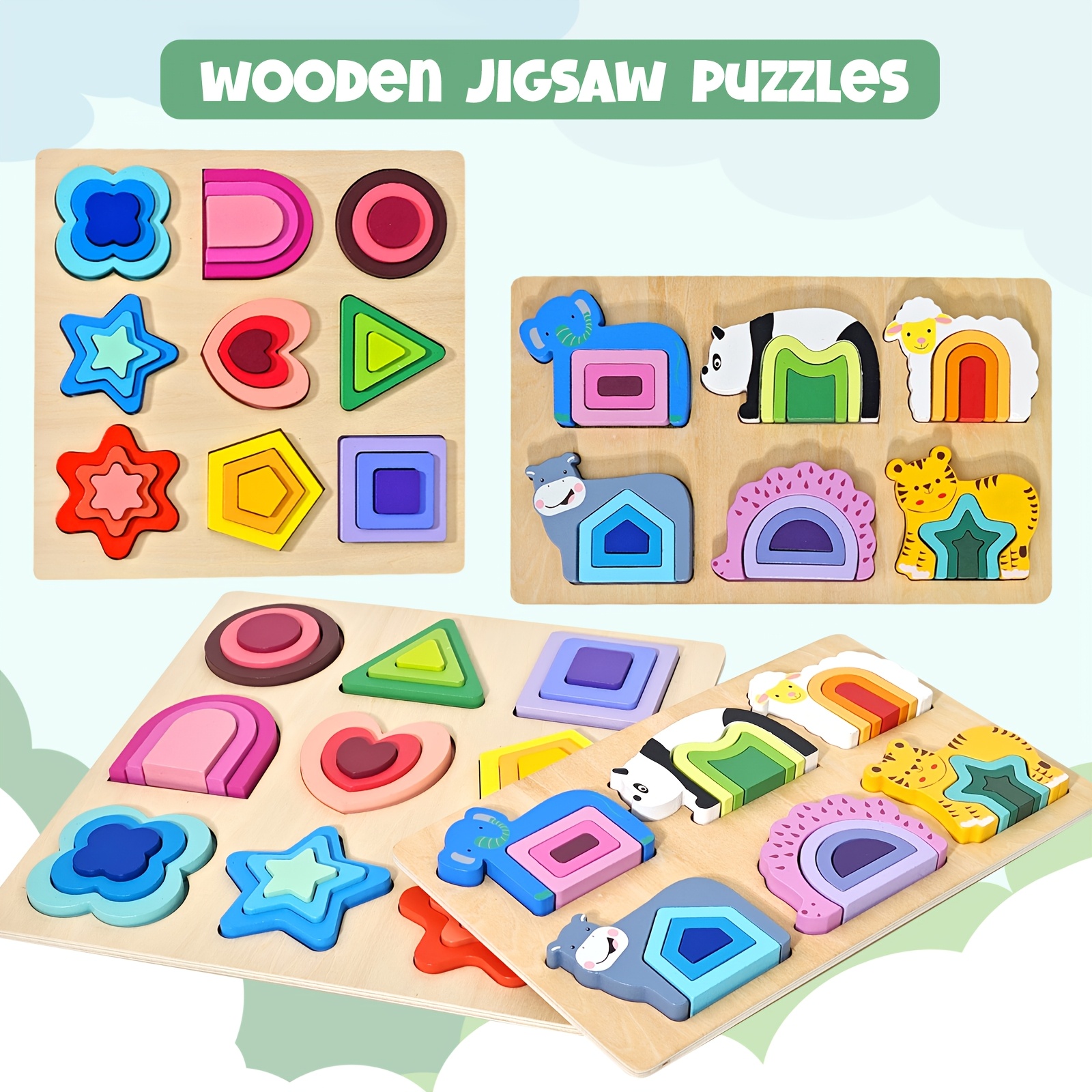 

Wooden Jigsaw , , , Sorting , Educational For Boys , Halloween Christmas Friday