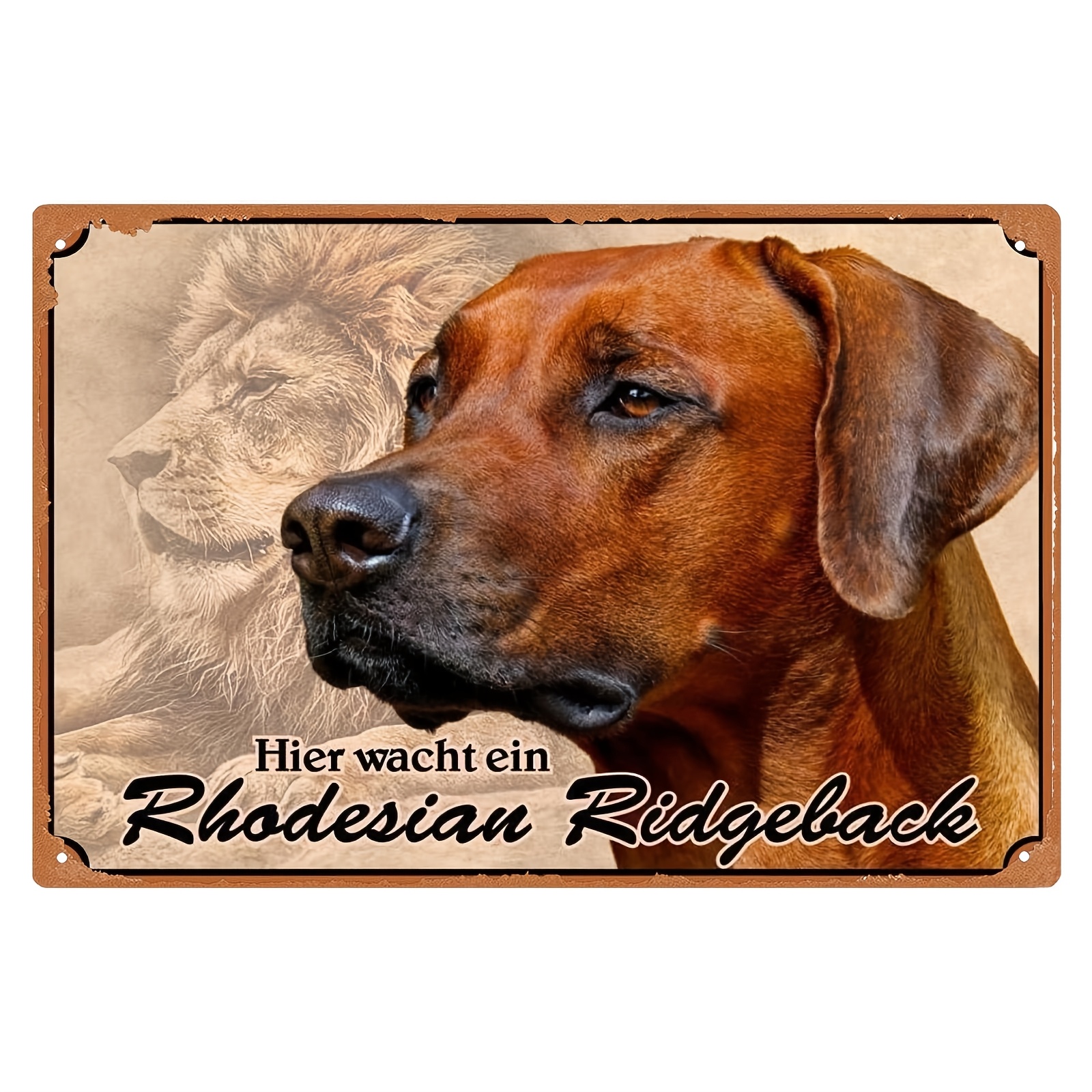 

Dog Metal Sign - Rustproof , 8x12 Inches, In , Ginger, , White, Pink, Black, Petsigns, 20*30cm