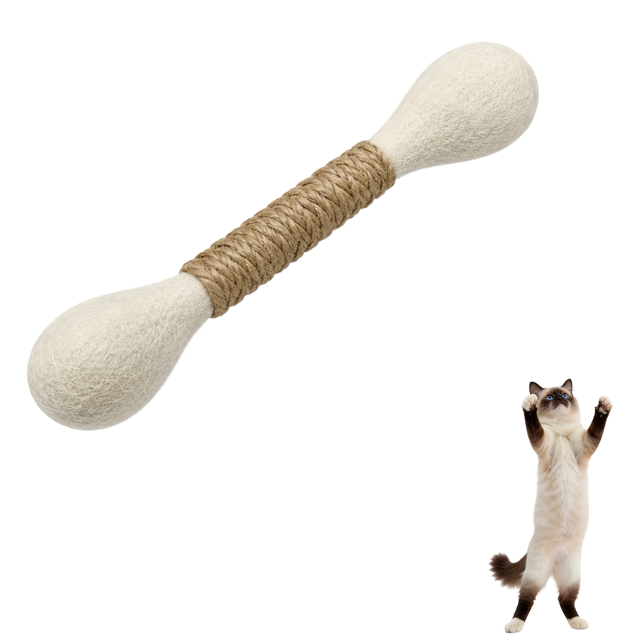 TEMU Cat Toys For Indoor Cats, Interactive Cat Toy Qtip Bunny Rabbit Chew Stick, Durable Bite Resistant Cat Scratcher Teething Toys For Kittens, Cat
