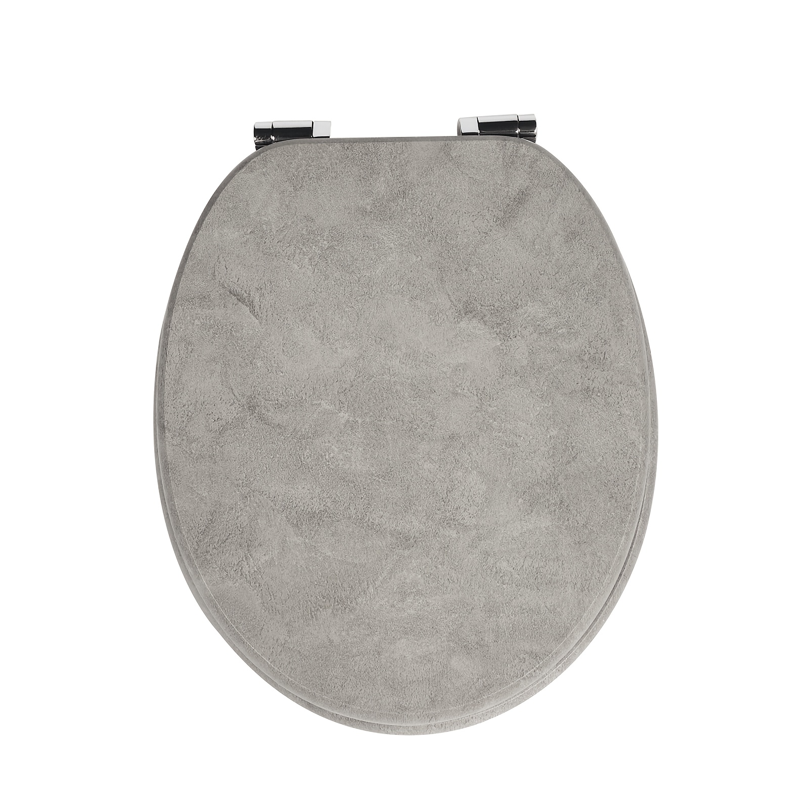 Sainos Mdf Toilet Seat, Soft Close Mechanism Toilet Lid, O-shaped Toilet Seat, Adjustable Alloy Hinges Prevent Rusting, 180kg Load Capacity